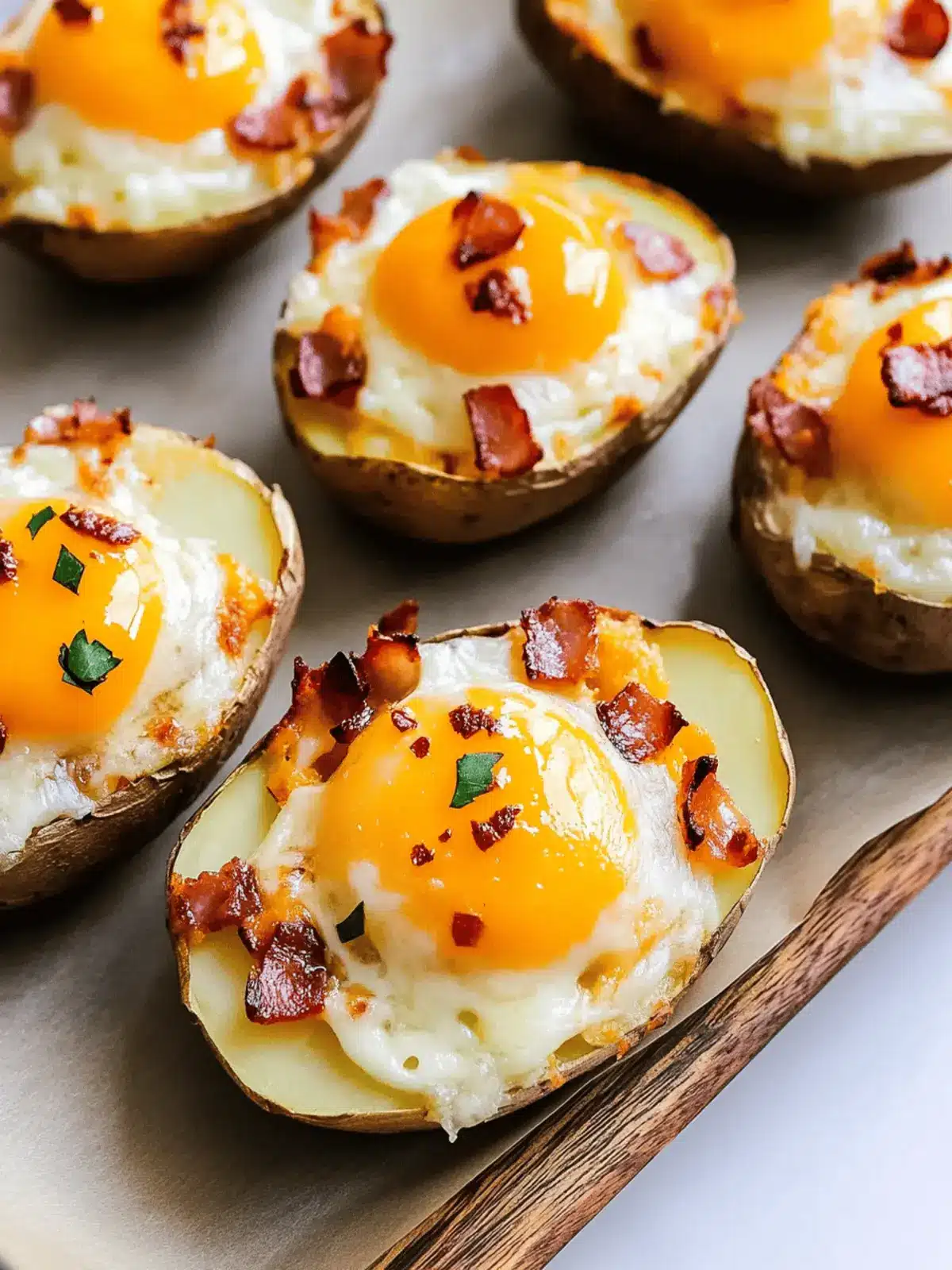 Twice Baked Loaded Breakfast Potatoes