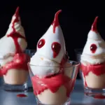 Meringue ghost ice cream sundaes