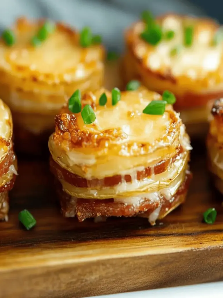 Cheesy Bacon Potato Stacks