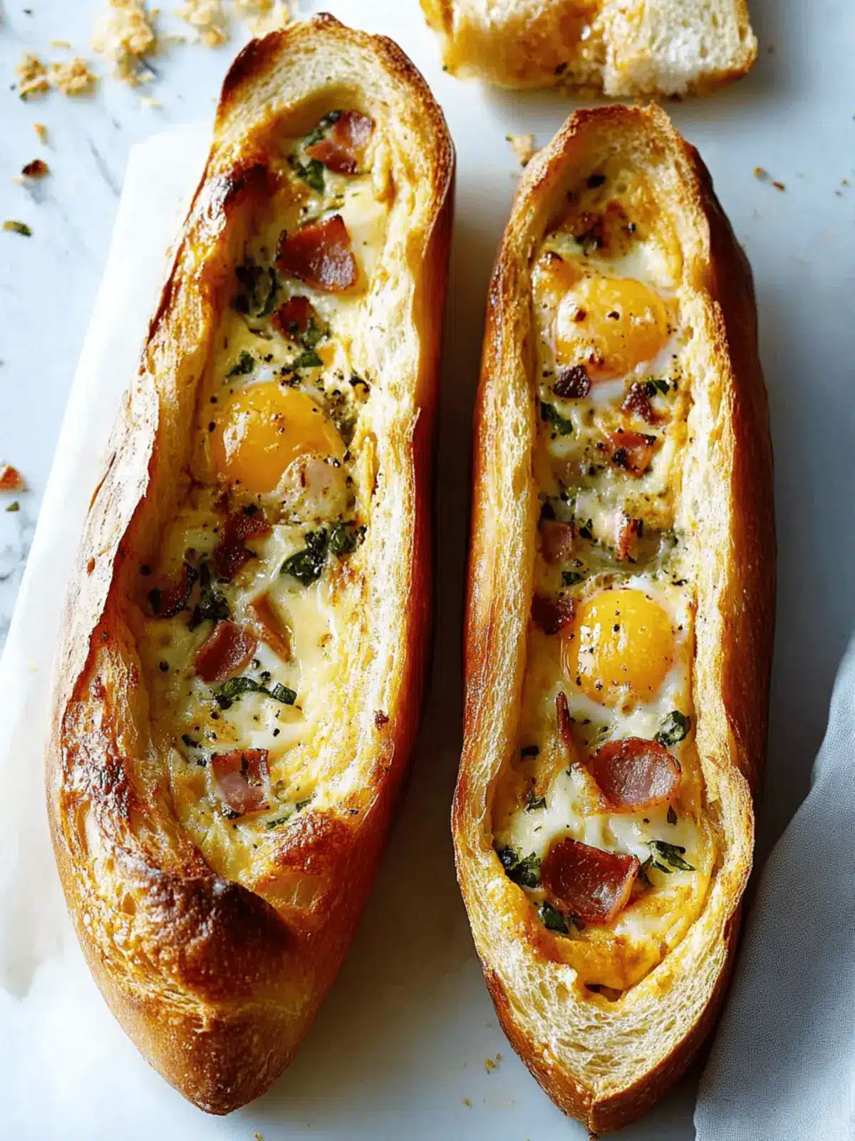 Baked Egg Boats