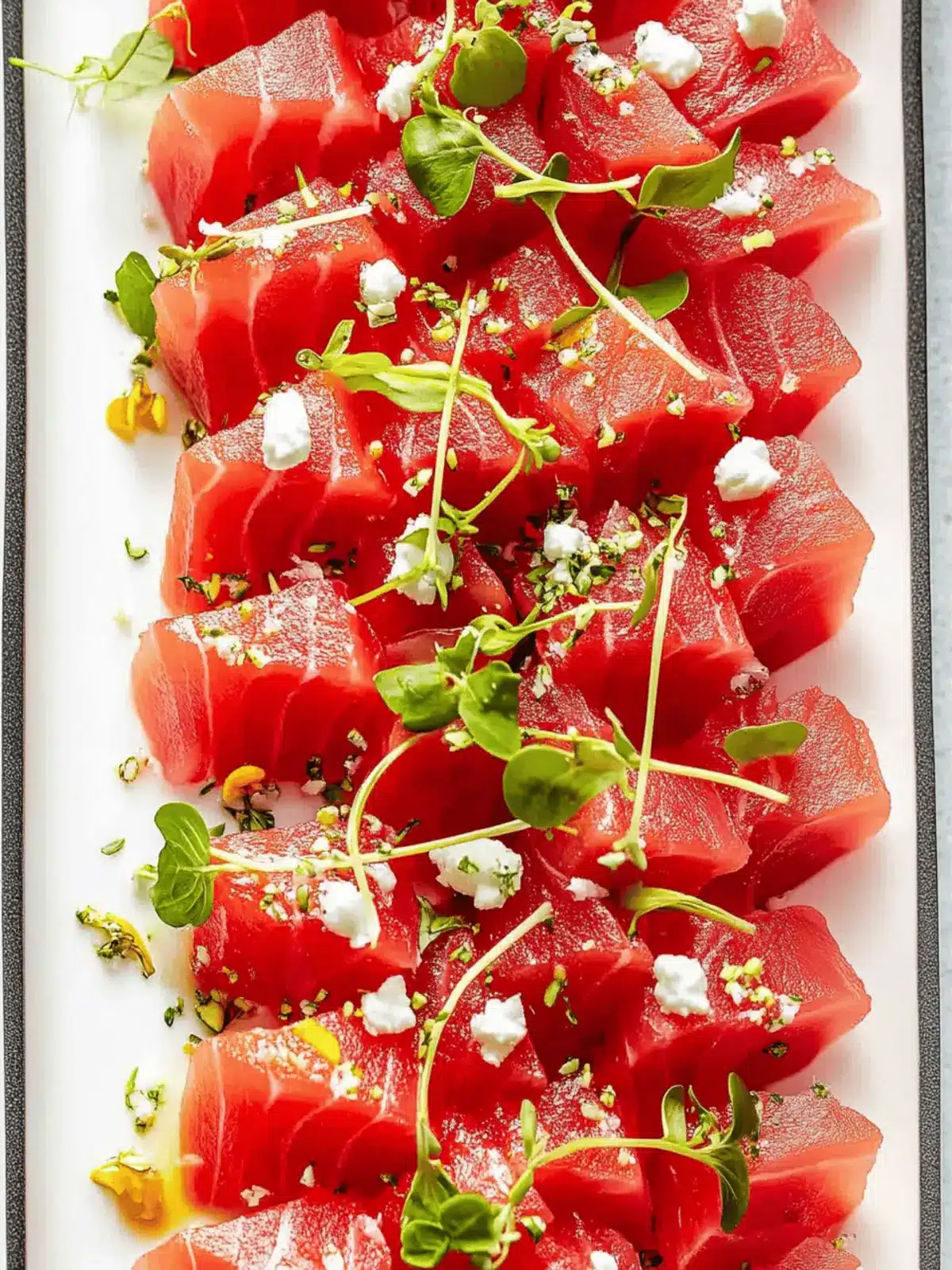 Refresh Your Plate with Watermelon and Tuna Sashimi Delight 3 Watermelon and Tuna Sashimi