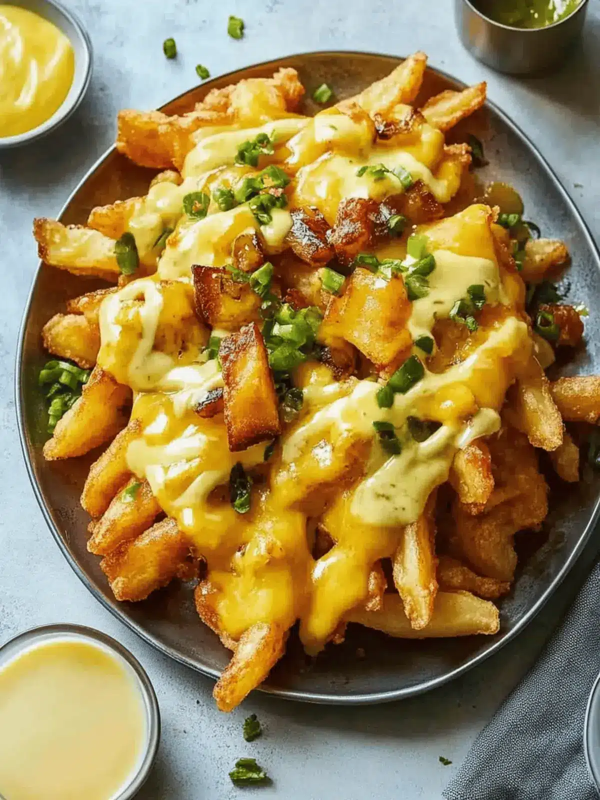 Breakfast Poutine with Hollandaise Sauce