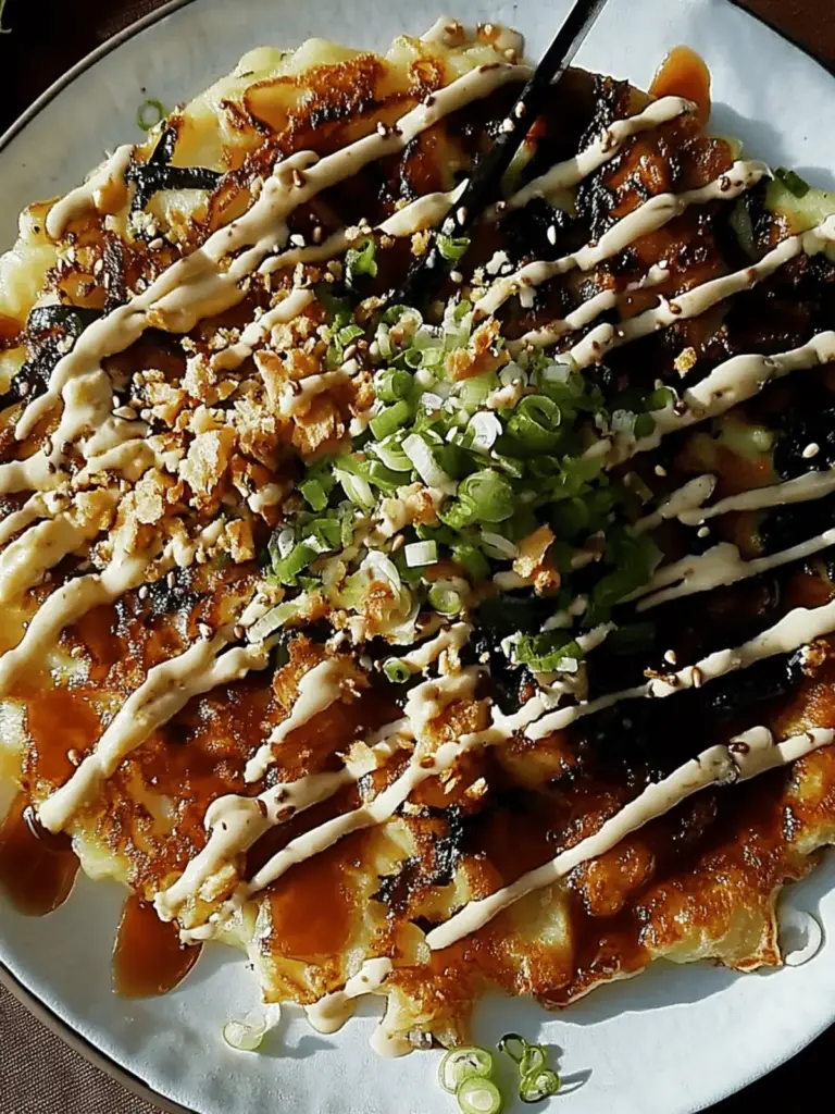 Okonomiyaki (Easy Japanese Cabbage Pancake)