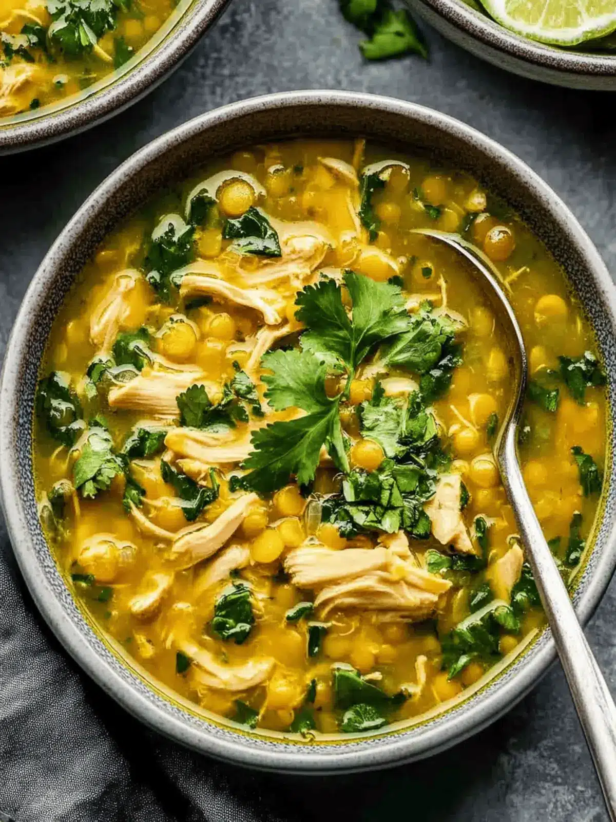 Quick Chicken and Lentil Soup