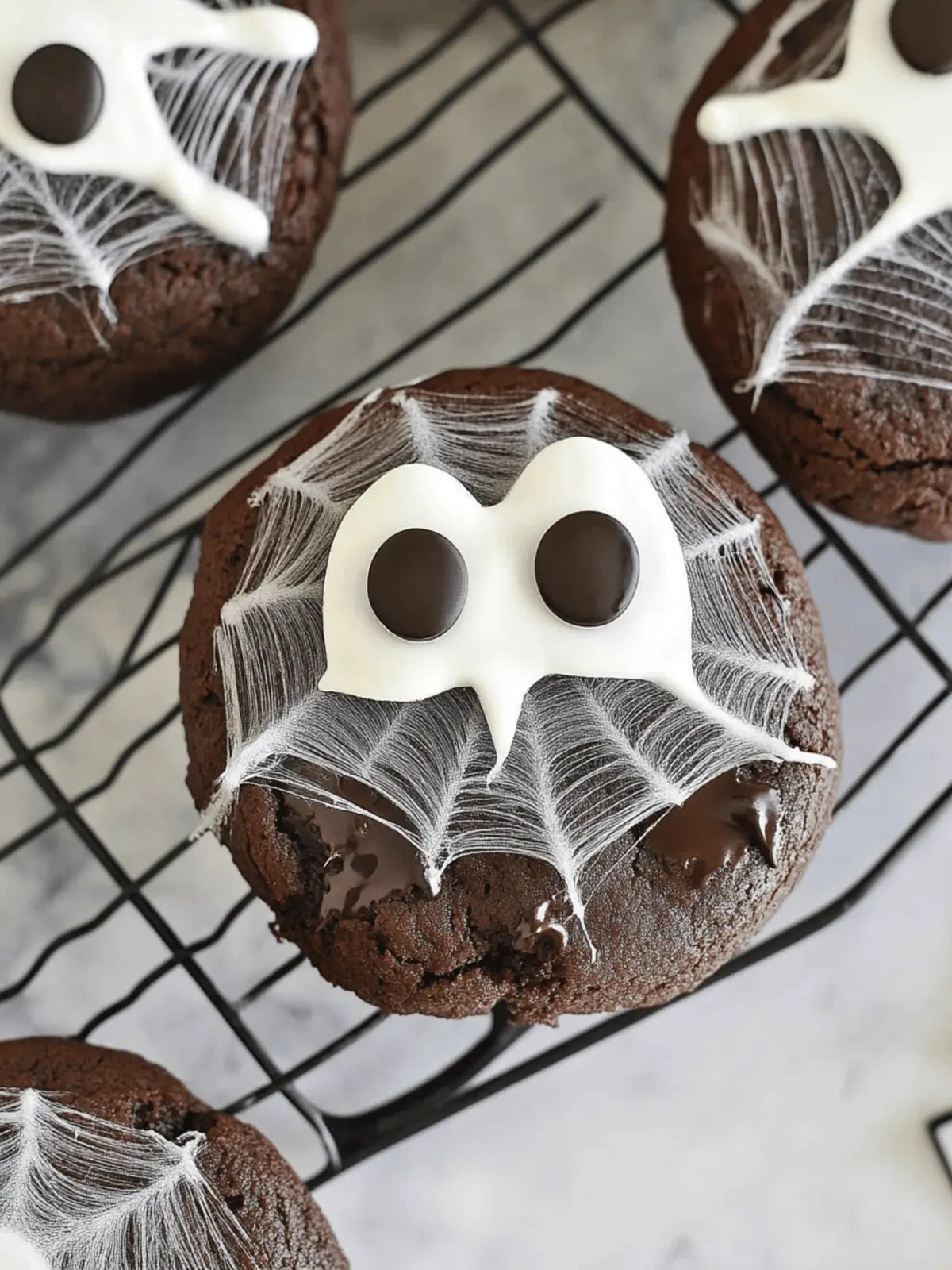 Halloween Double Chocolate Spider Web Cookies That Wow Kids 2 alloween Double Chocolate Spider Web Cookies