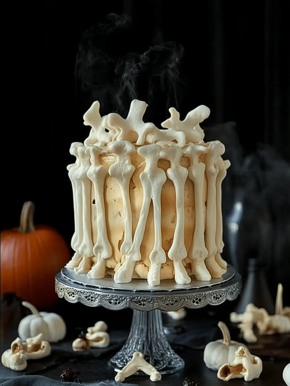 Meringue Bone Palace Halloween Cake to Haunt Your Taste Buds 3 Meringue Bone Palace Halloween Cake