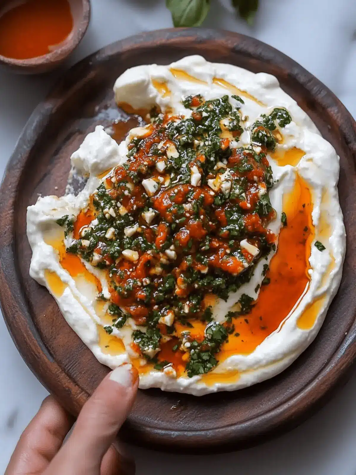 Sizzling Achaari Labneh Dip