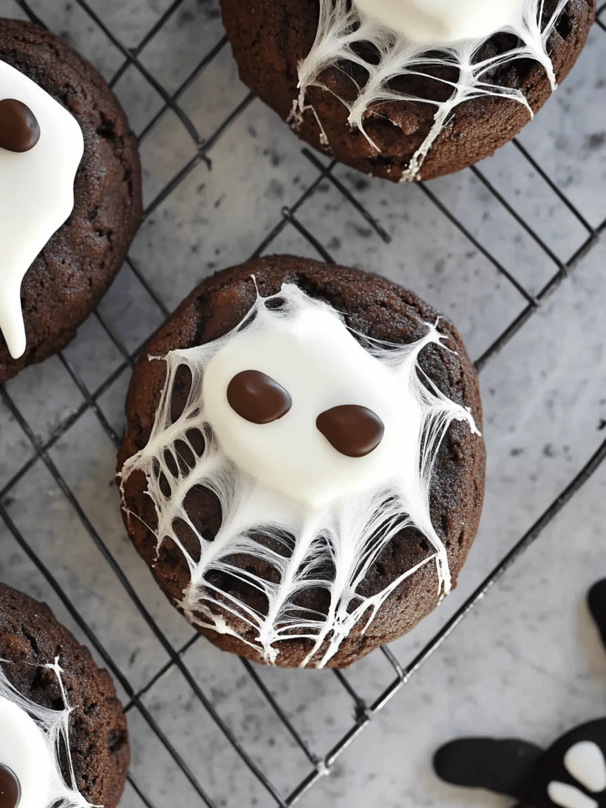Halloween Double Chocolate Spider Web Cookies That Wow Kids 3 alloween Double Chocolate Spider Web Cookies
