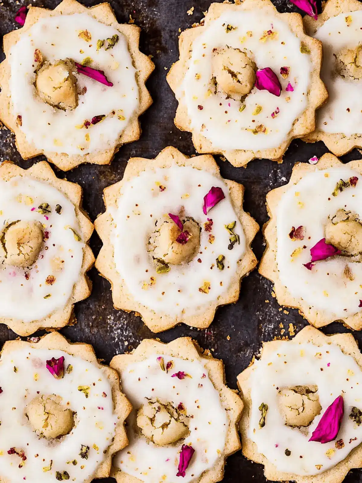 Persian Love Cookies: Irresistibly Floral Shortbread Treats 4 Persian Love Cookies