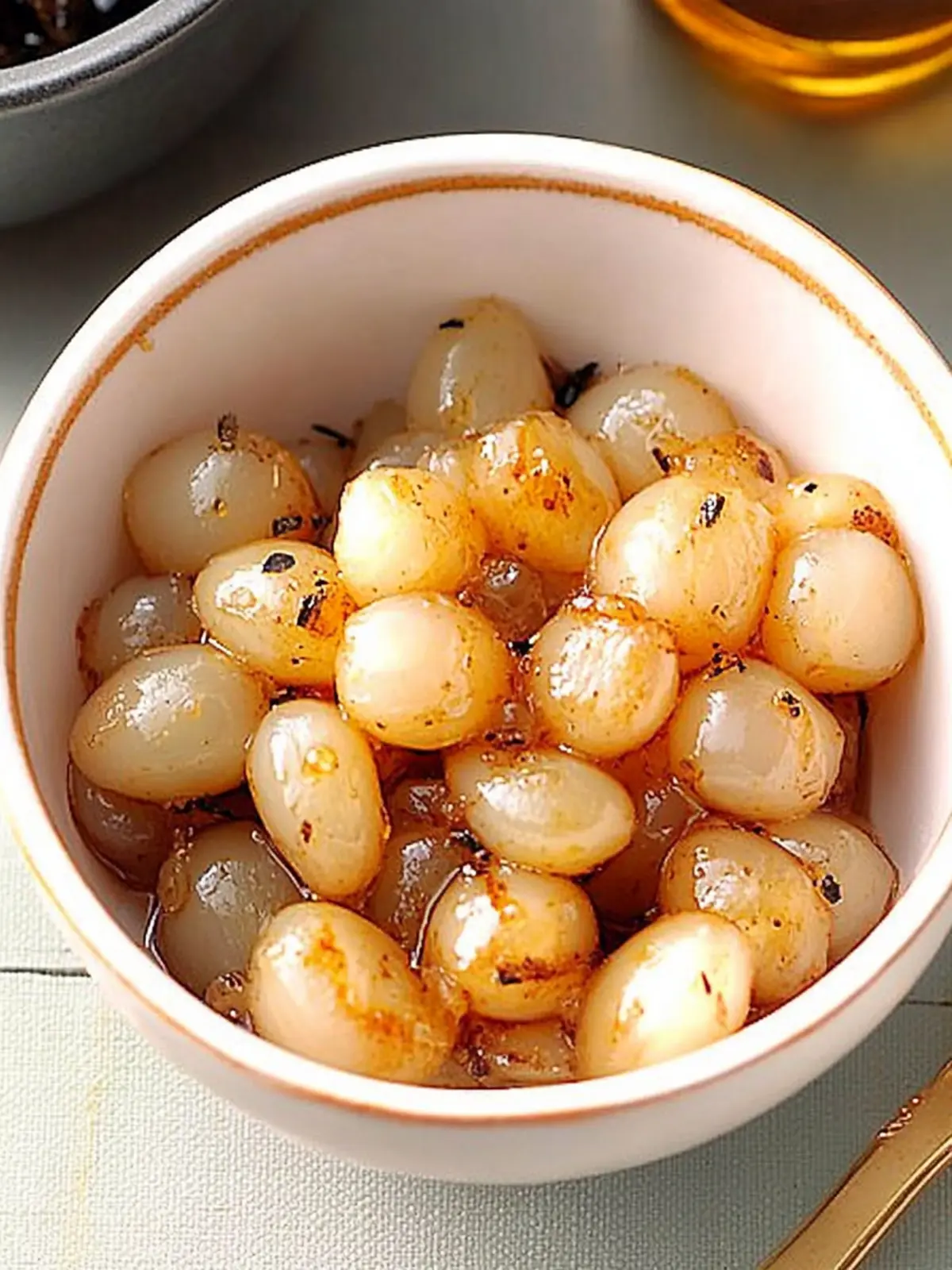 Buttery Whiskey-Glazed Pearl Onions