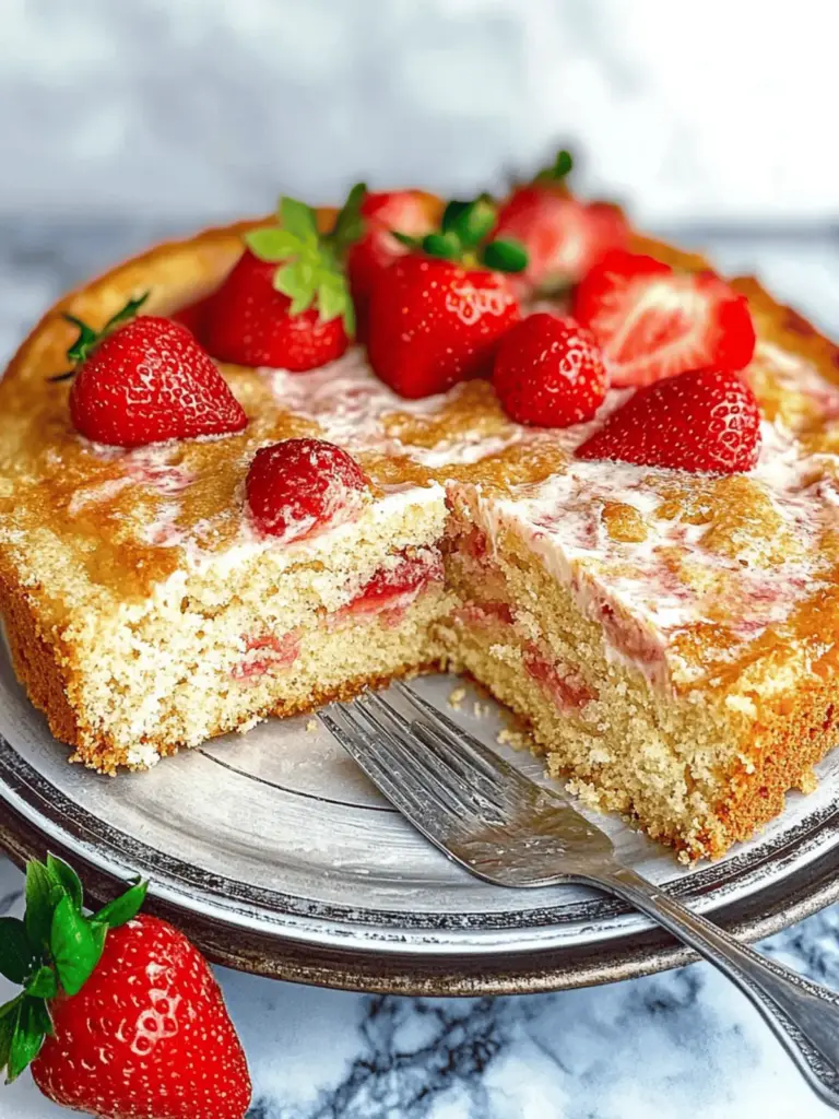 French Strawberry Cake