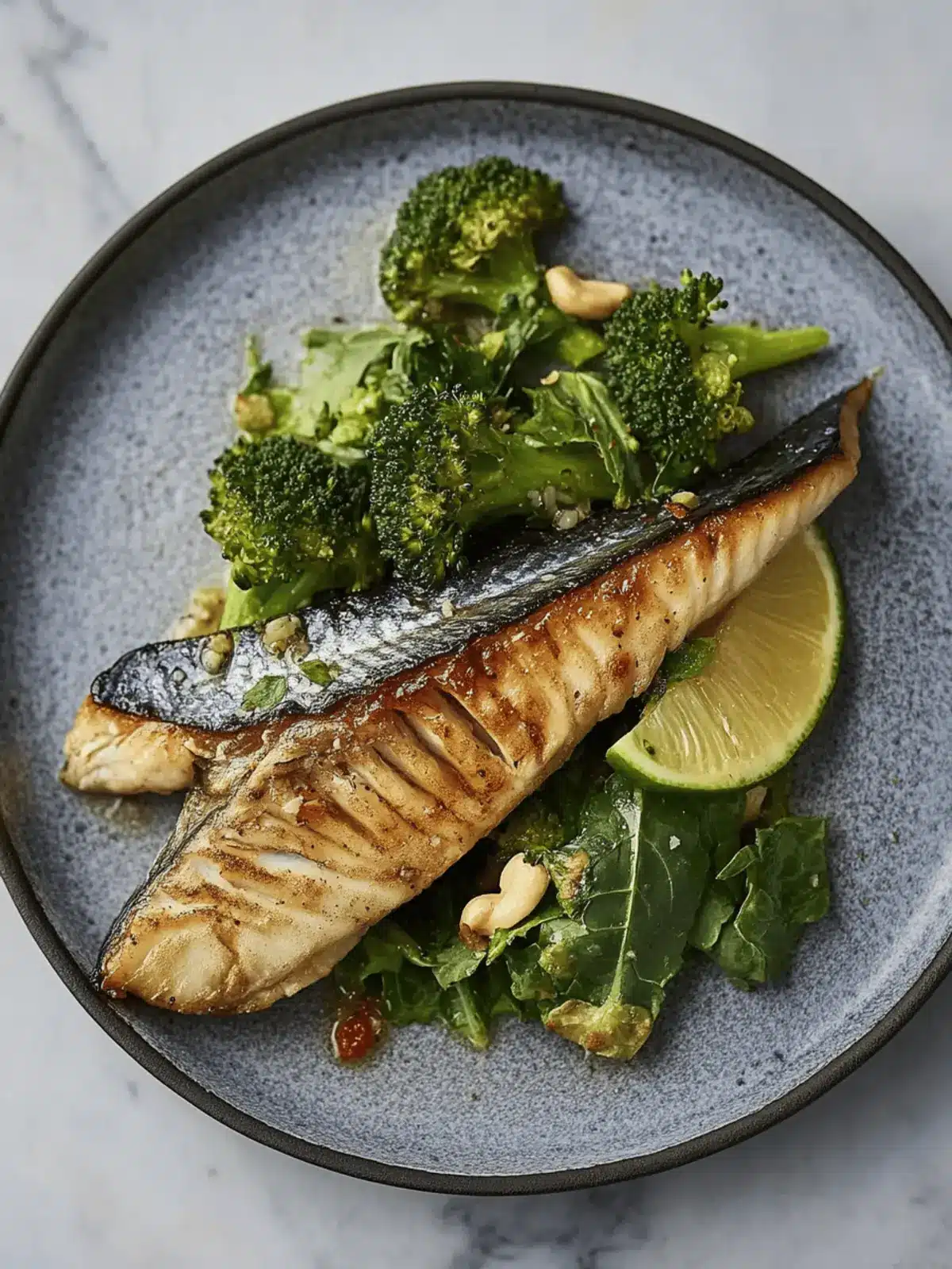 Mackerel with Avocado, Broccoli and Cashew Salad Delight 3 Mackerel with avocado, broccoli and cashew salad