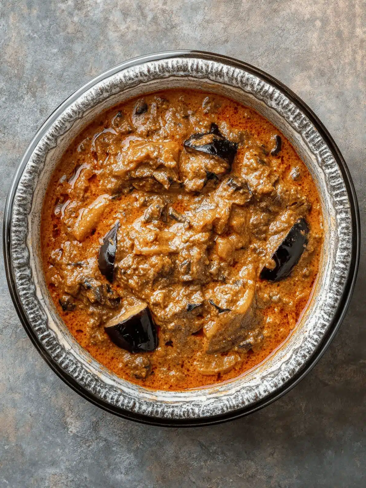Shish Andaz (Walnut and Aubergine Stew)
