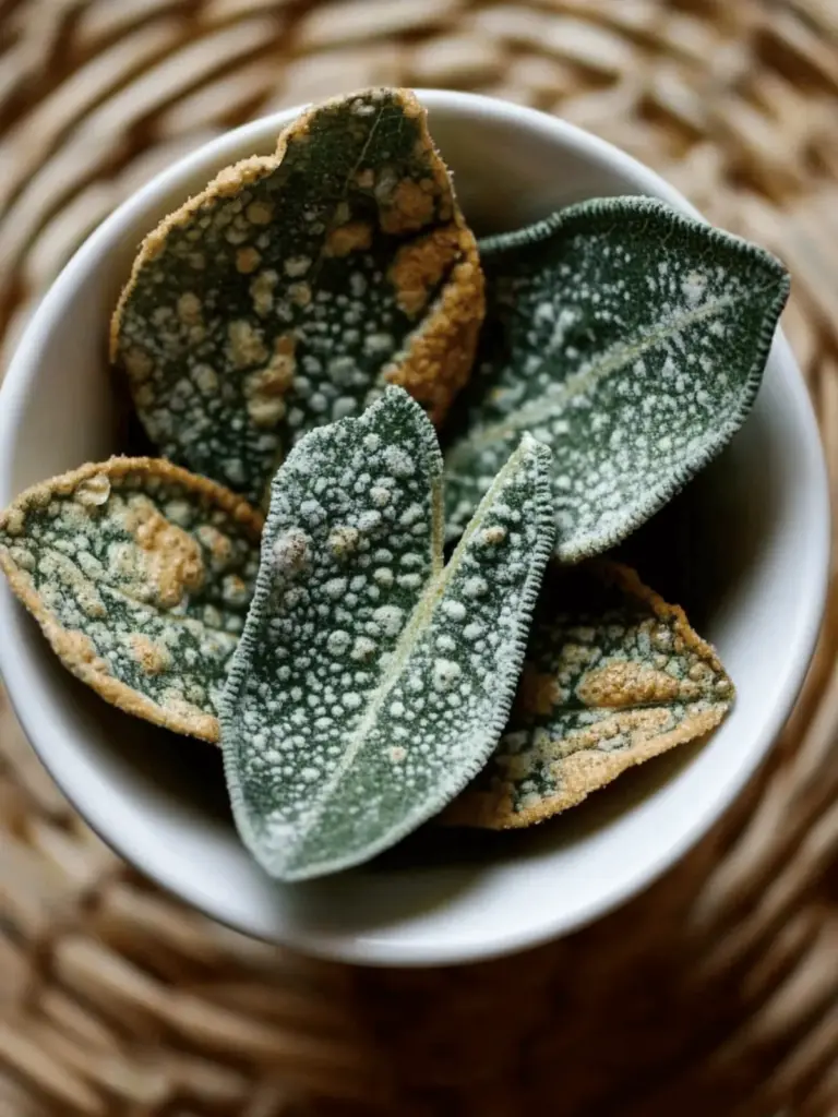 fried sage leaf appetizer