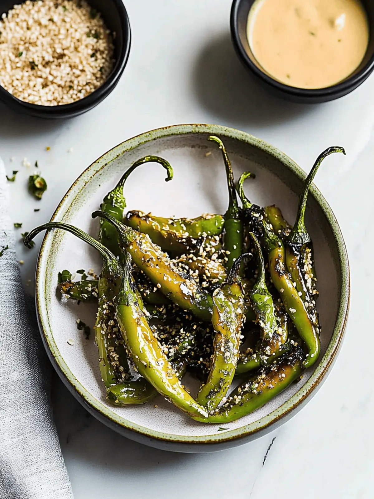 Furikake Blistered Shishito Peppers: Your New Favorite Snack 3 Furikake Blistered Shishito Peppers