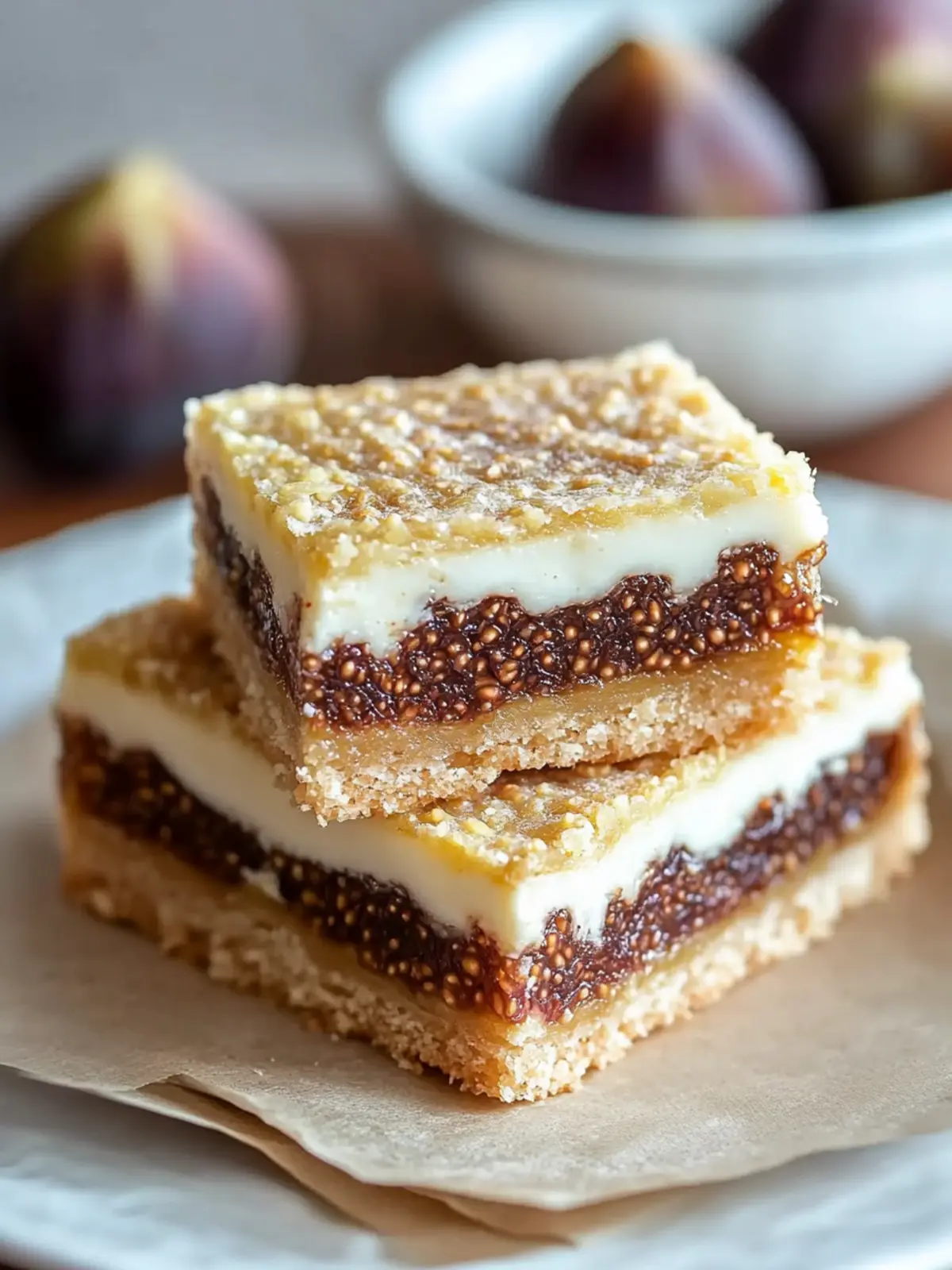 Decadent Fig and Cream Cheese Bars