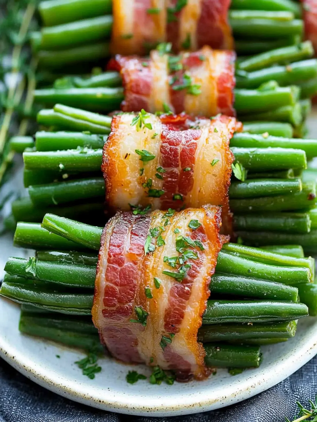 Bacon Green Bean Bundles
