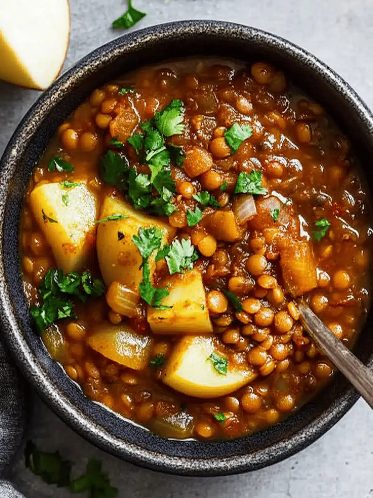 Smoky Lentil Stew With Leeks and Potatoes