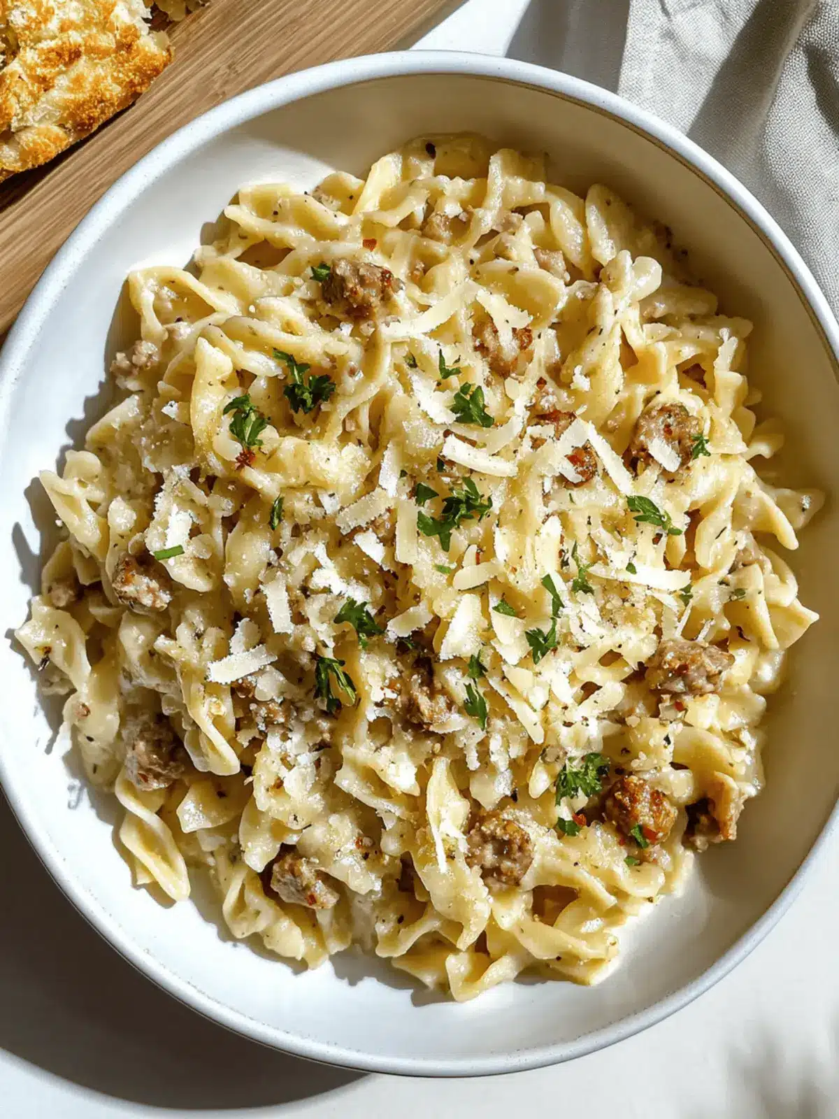 Heavenly Roasted Garlic Sausage & White Wine Pasta Recipe 4 Roasted Garlic Sausage & White Wine Pasta