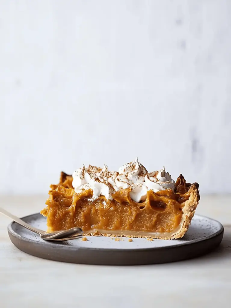 Pumpkin Ruffled Milk Pie