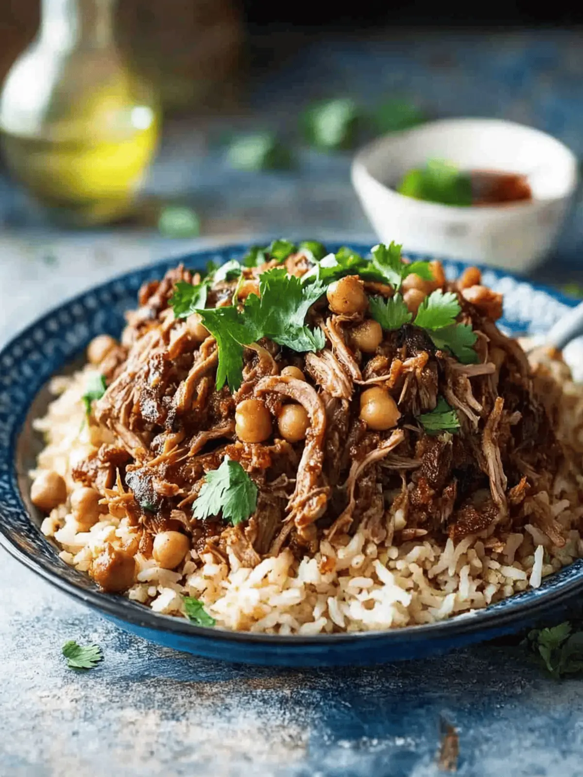 Savor Middle Eastern Shredded Lamb with Chickpea Pilaf Delight 4 Middle Eastern Shredded Lamb with Chickpea Pilaf (Rice)