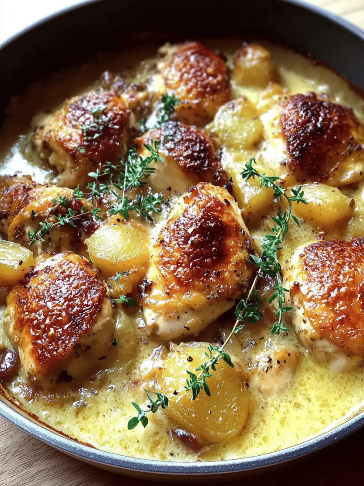 Creamy French Style Chicken Casserole a la Normande