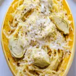 Creamy Artichoke Spaghetti Squash