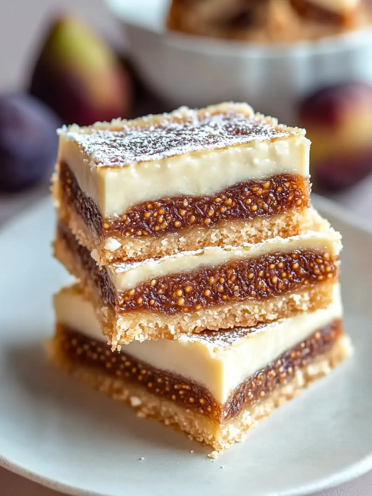 Decadent Fig and Cream Cheese Bars