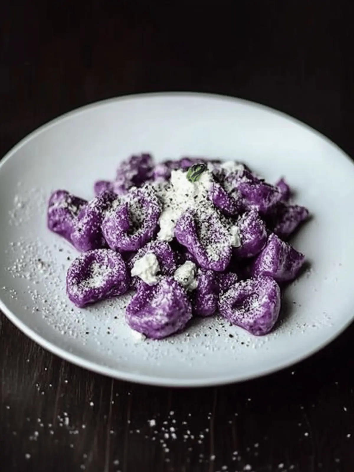 Purple Potato Gnocchi with Ricotta