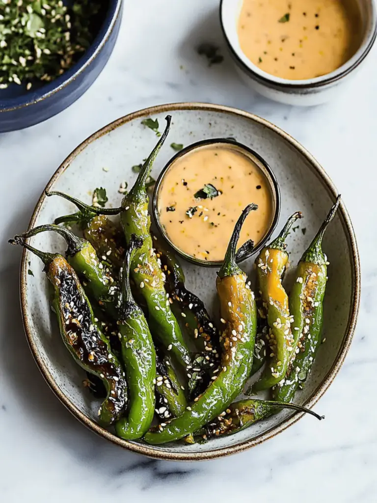 Furikake Blistered Shishito Peppers