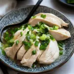 Poached Chicken with Ginger Scallion Sauce