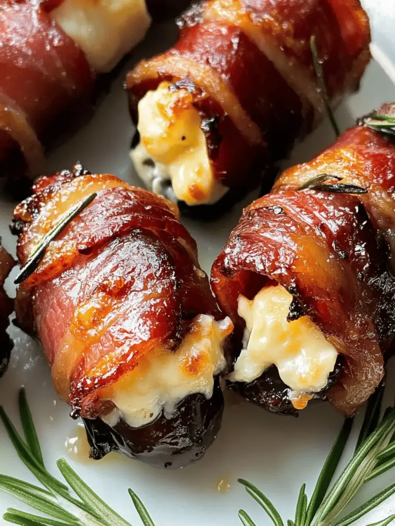 Bacon-Wrapped Goat Cheese Stuffed Dates