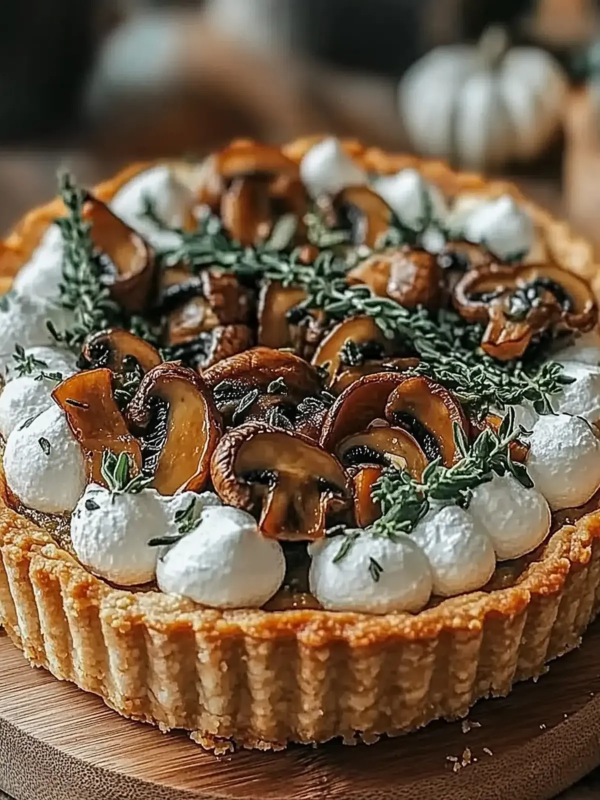 Pumpkin Sage & Mushroom Tart