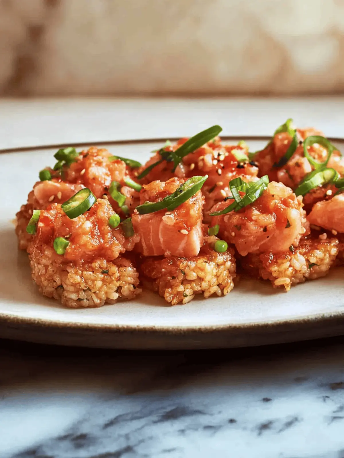Crispy Rice with Spicy Salmon: Your New Favorite Sushi Twist 5 Crispy Rice with Spicy Salmon