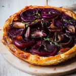 Red onion and beetroot tarte tatin