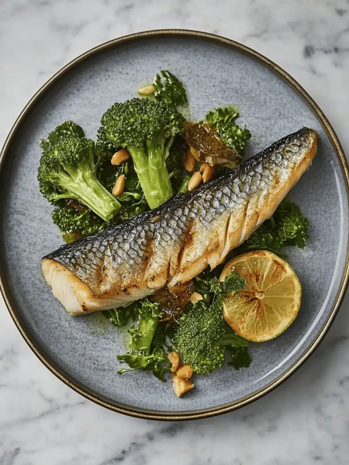 Mackerel with Avocado, Broccoli and Cashew Salad Delight 4 Mackerel with avocado, broccoli and cashew salad