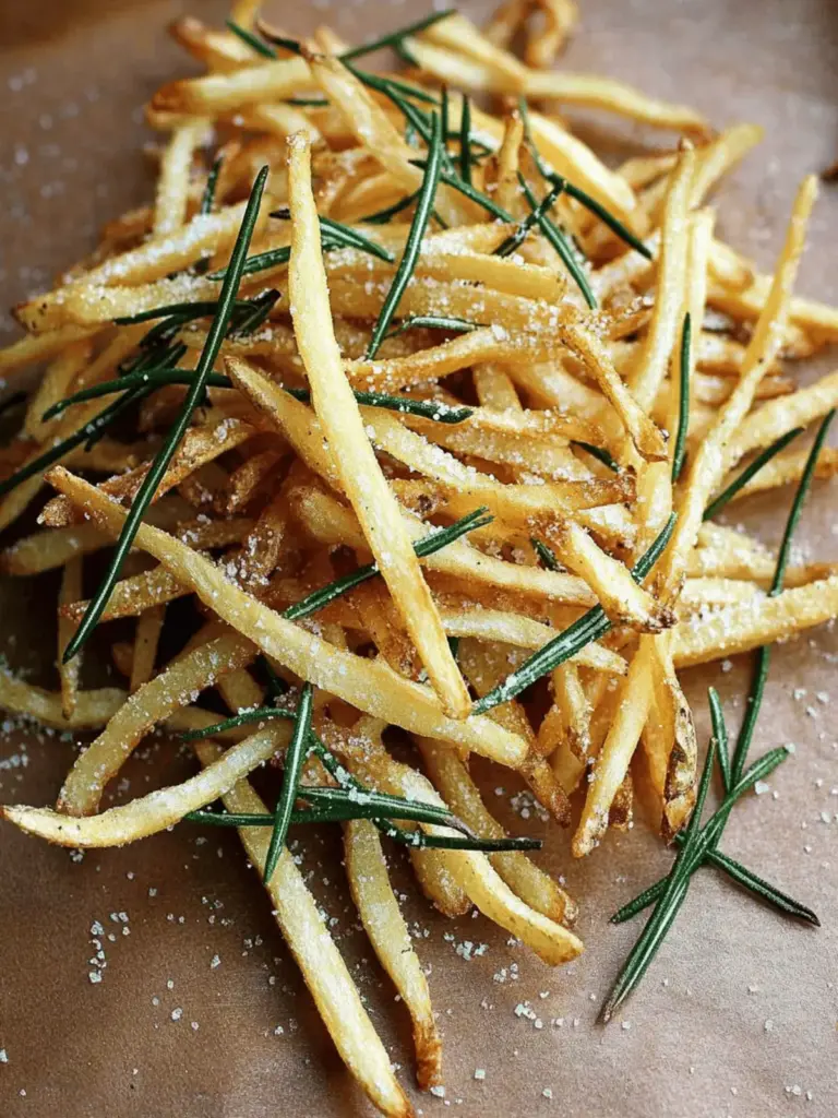 Fries with Lemon Salt & Rosemary