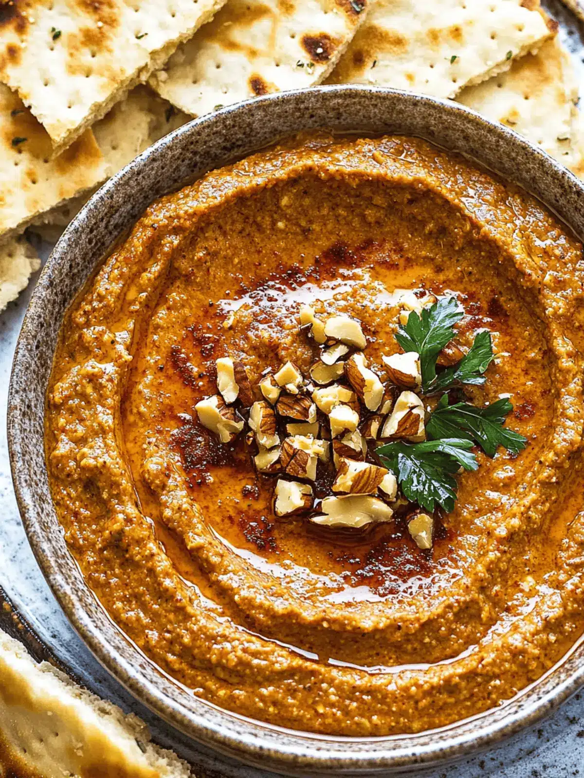 Delicious Muhammara Recipe: Roasted Red Pepper & Walnut Dip 3 Muhammara Recipe (Roasted Red Pepper & Walnut Dip)
