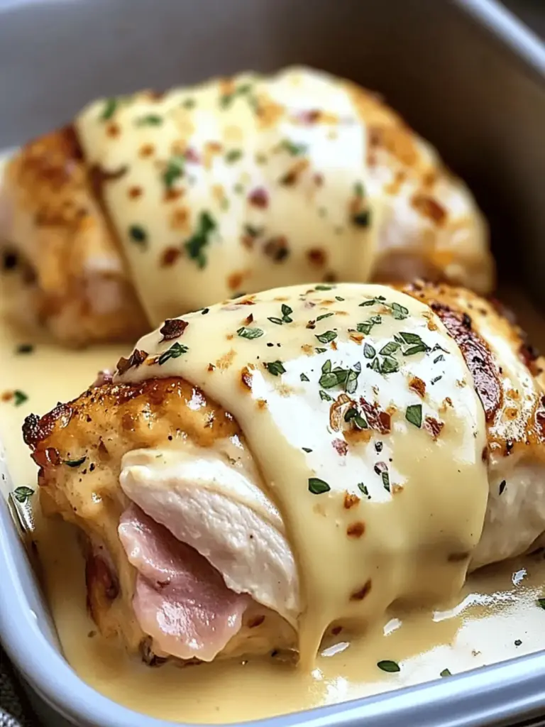 Slow Cooker Chicken Cordon Bleu