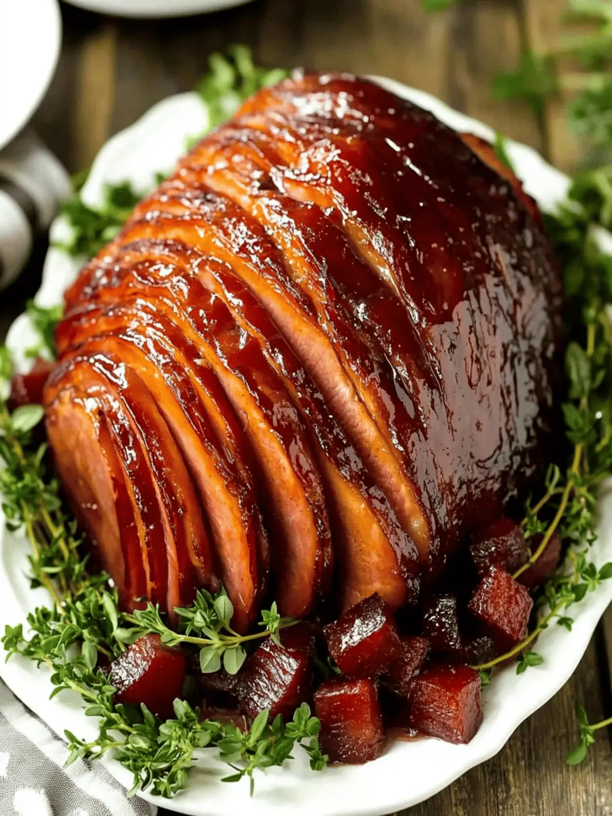 Smoked Ham with Brown Sugar Glaze for a Flavorful Feast 4 Smoked Ham with Brown Sugar Glaze