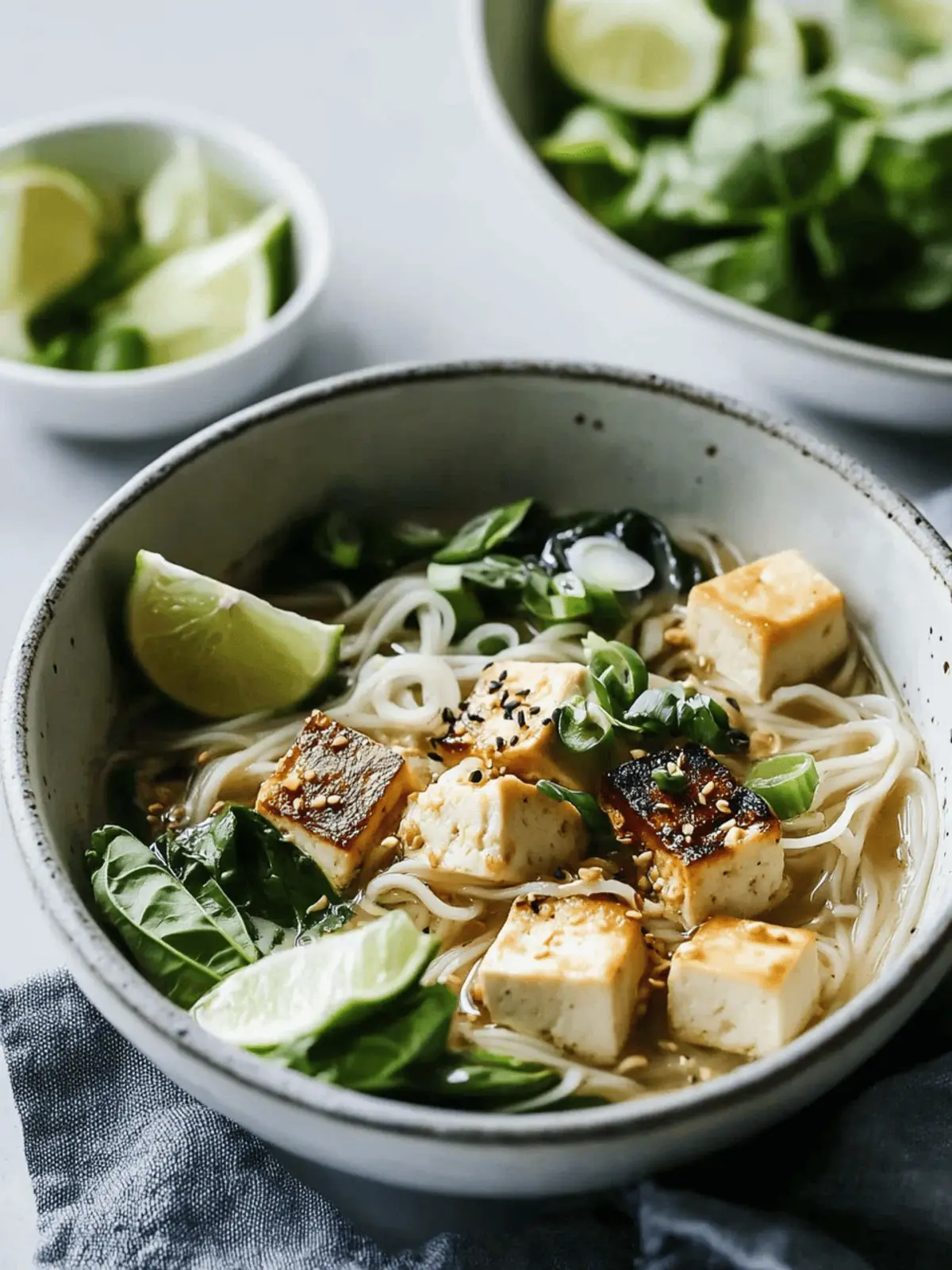 Lemongrass Coconut Tofu Noodle Bowls