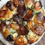 Goat's cheese, dill and onion savoury scones