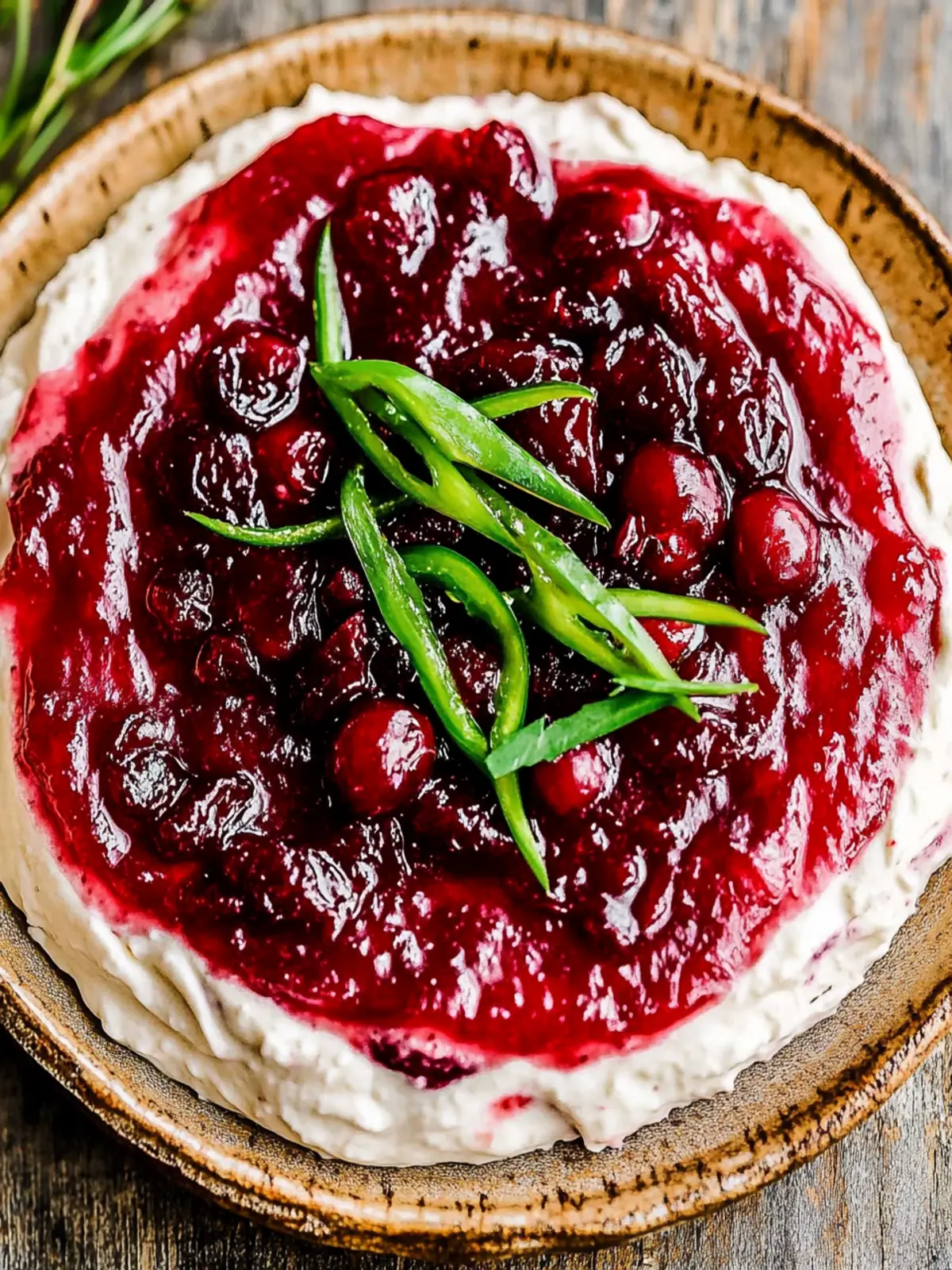 Cranberry Jalapeño Cream Cheese Dip