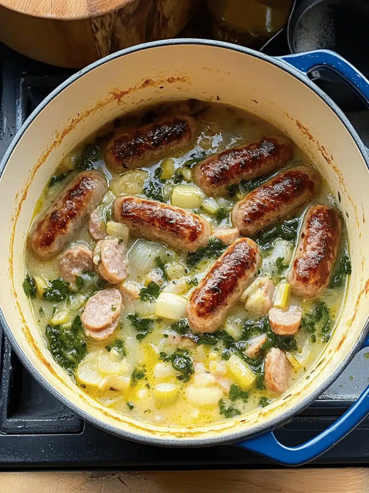 Creamy Leek and Sausage Stew for Cozy Night In 3 Creamy Leek and Sausage Stew