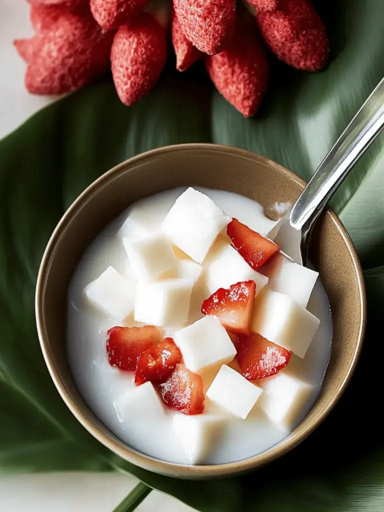 Haupia (Hawaiian Coconut Pudding)