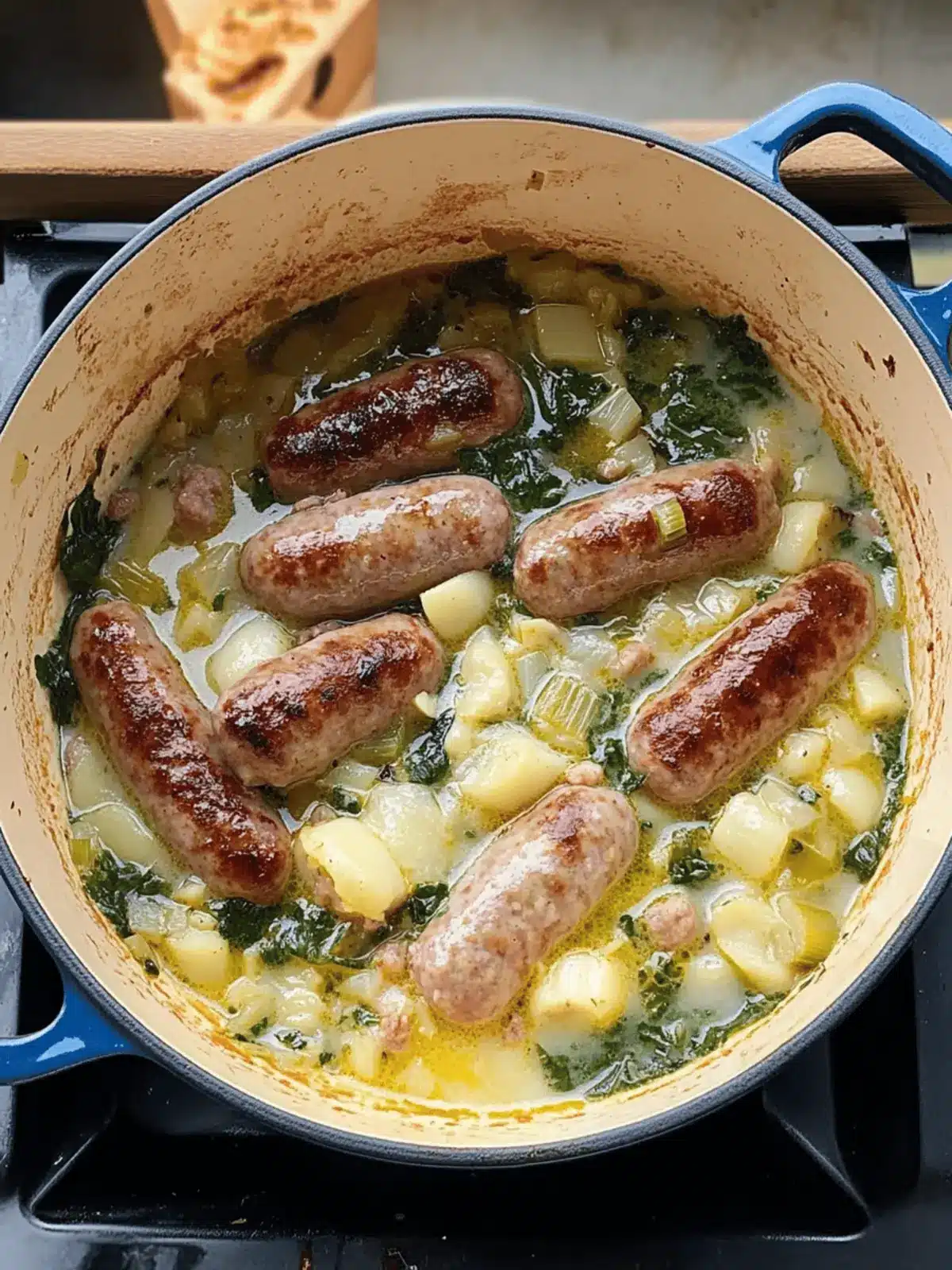 Creamy Leek and Sausage Stew for Cozy Night In 4 Creamy Leek and Sausage Stew