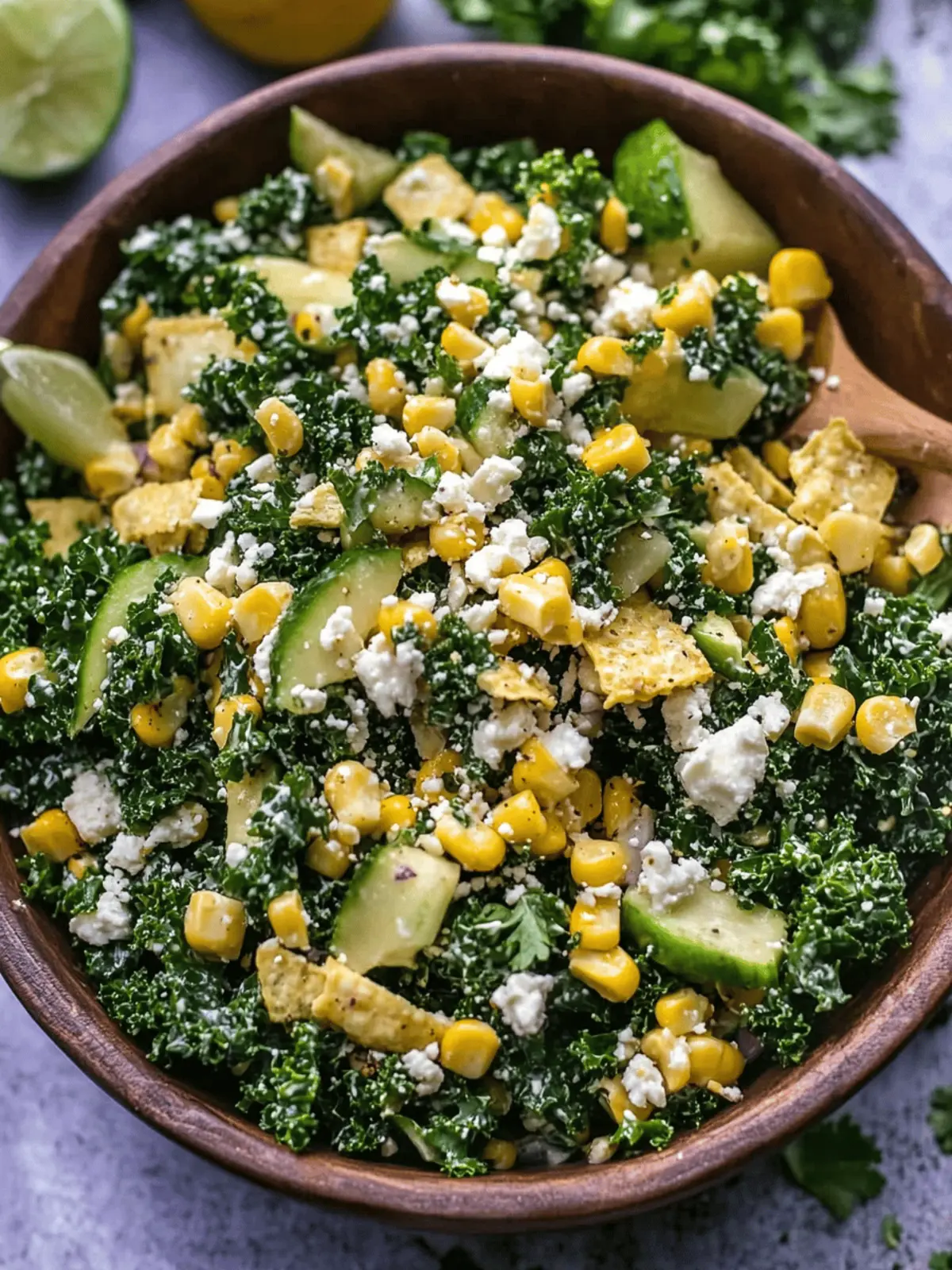 Mexican Street Corn Kale Salad