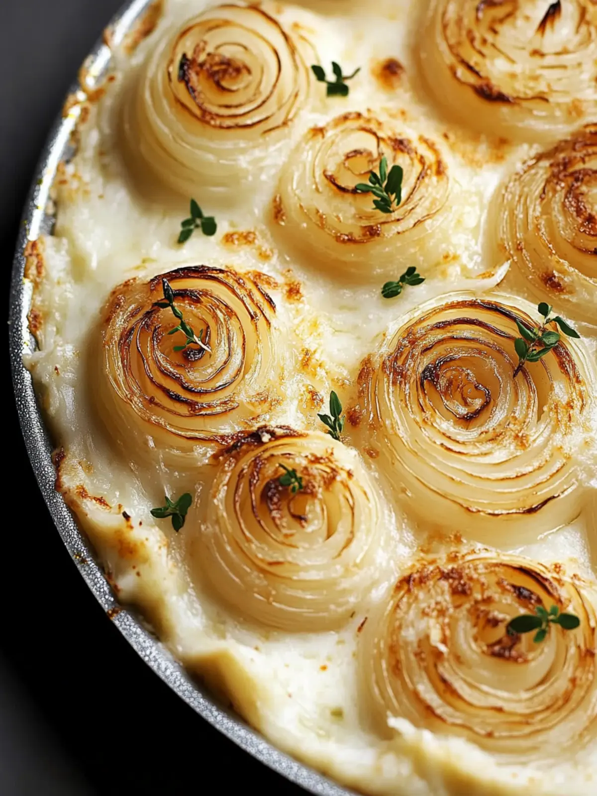 Roasted Parmesan Creamed Onions