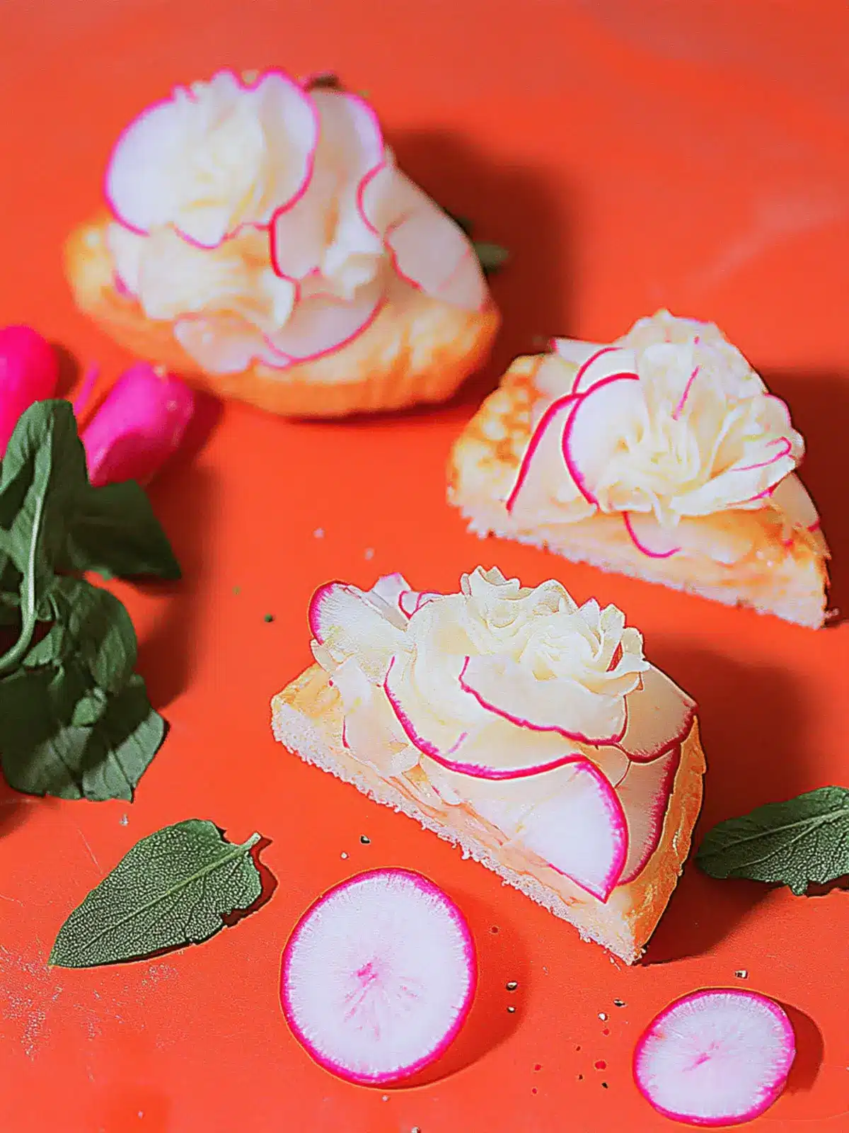 Ruffled Radish Tea Sandwiches