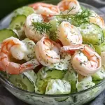 Creamy Cucumber Shrimp Salad